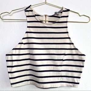Charlotte Russe Striped Crop Top